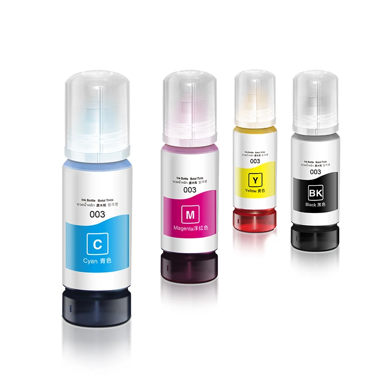 hot sell premium quality 70ml bottle packaging dye inks  for EP L1110 L3100 L3101 desktop printers