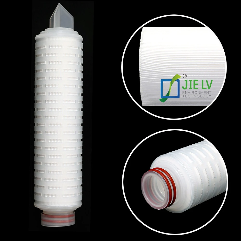 aktivkohlefilter 0.1 micron absolute precision PES PTFE pleated filter cartridge