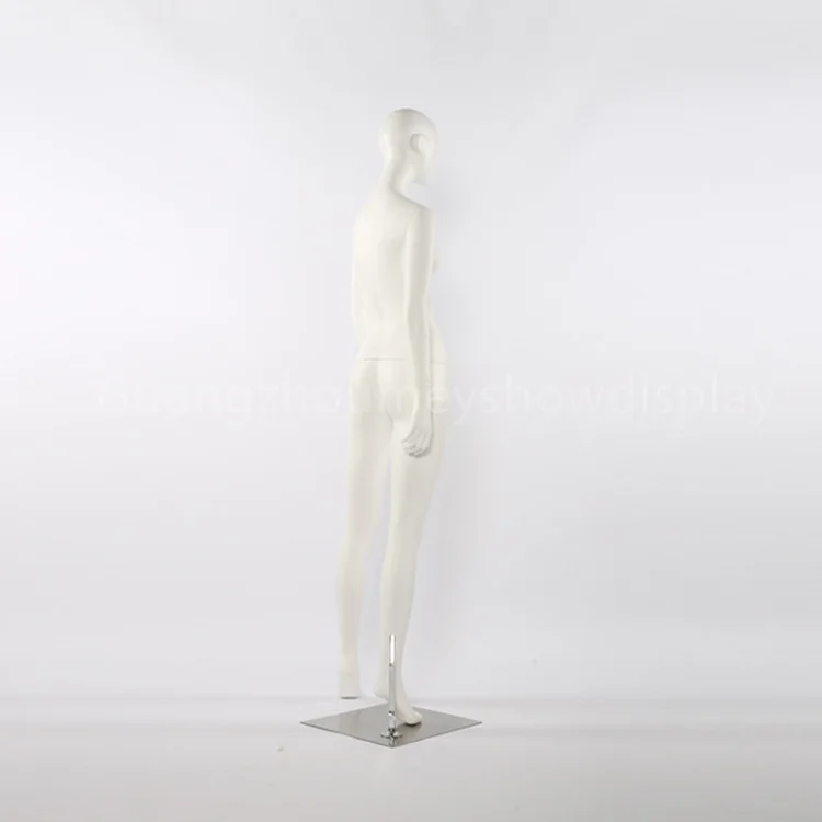 customized matte white standing female mannequins with abstract face full body women manikin fiberglass maniquies