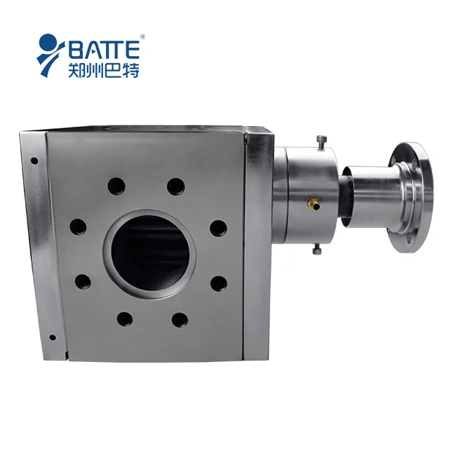 stainless steel polymer transportation pp sheet gear melt pump extruder for plastic granules