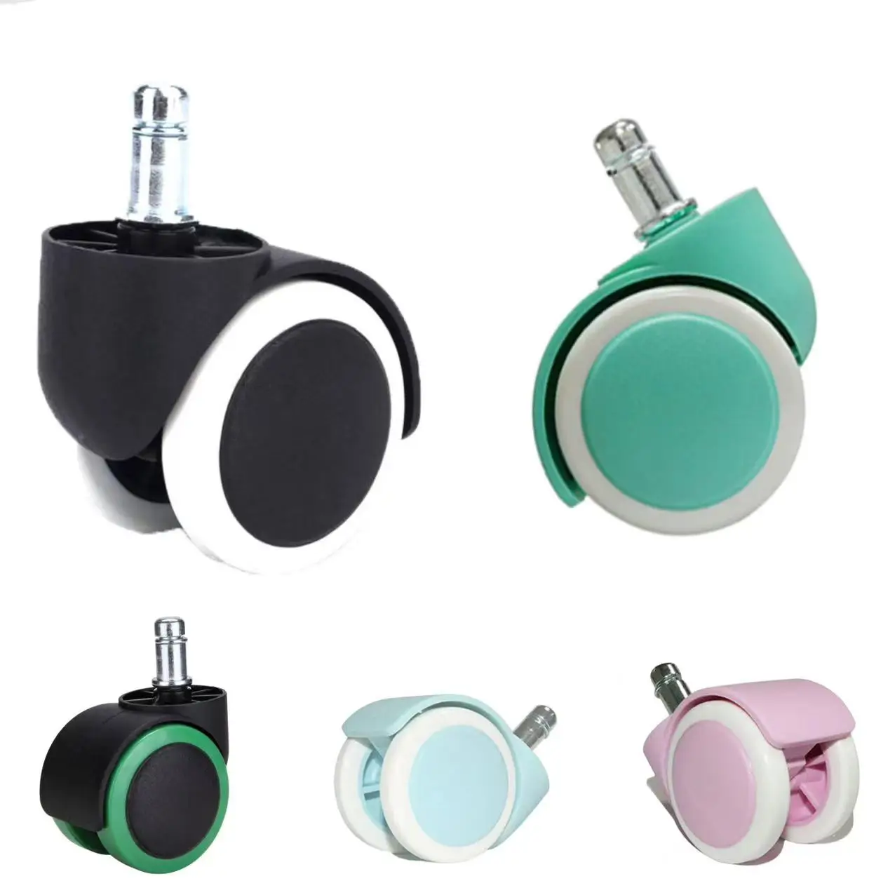 PU Wheel Plastic Office Chair Caster Moving Furniture Massage Chair Spare Parts Massage Chair Replacement Spare Parts