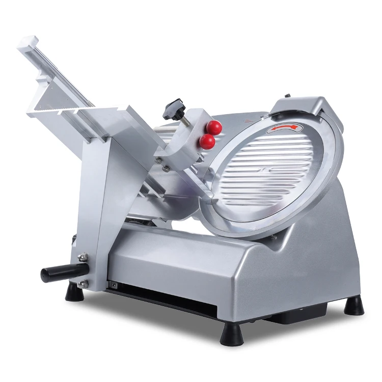 Table Size Stainless Steel Electric Meat Cutter Ham Bacon Beef Fresh Meat Slicer Frozen Cold Cut Meat Cutting Machine