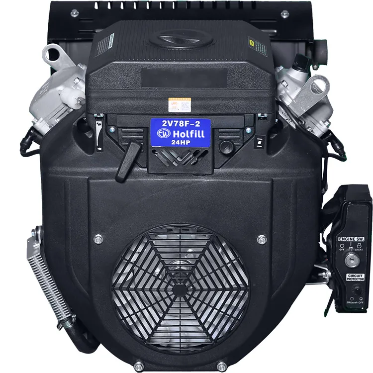 4 Stroke 24hp Petrol Engine Air Cooled Lifan 2V78F-2 688CC Gasoline Engine