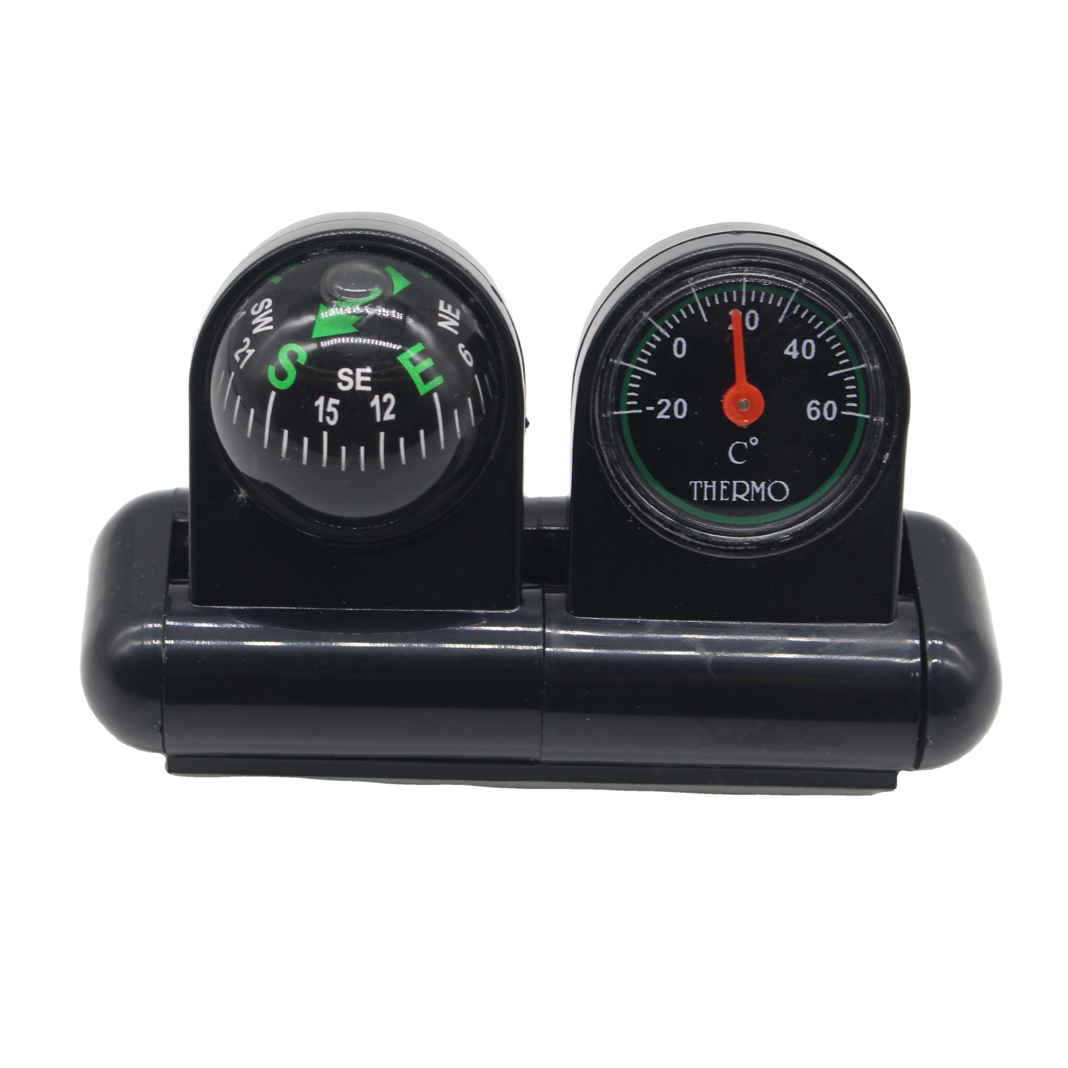 Wholesale Compass Ball Dashboard Thermometer Hiking Camping Car 2-In-1 for Travel Outdoor Camping