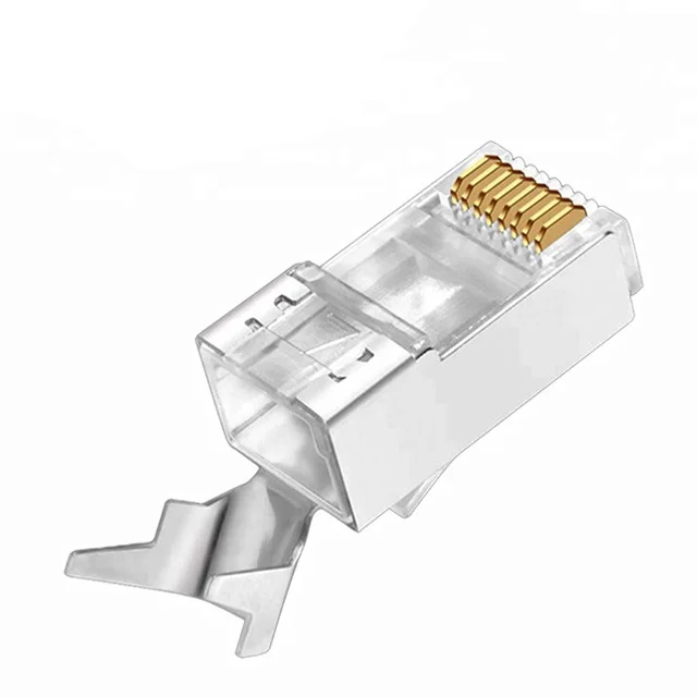 male 8p8c cat7 rj45 STP shielded connector plug rj45 cat7 modular plug
