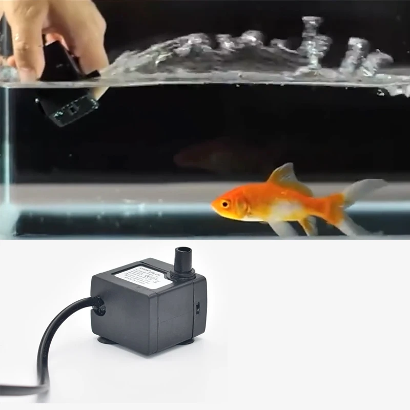 Factory Supply American Standard Water Circulation Mini Pump Micro Water Pump can Equip with LED lights and Water Tubing