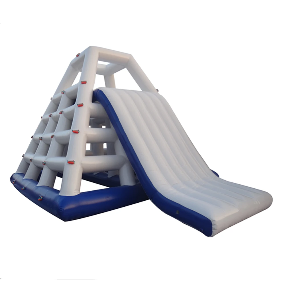 Factory price inflatable water park slides, lake inflatable water slide for water park games