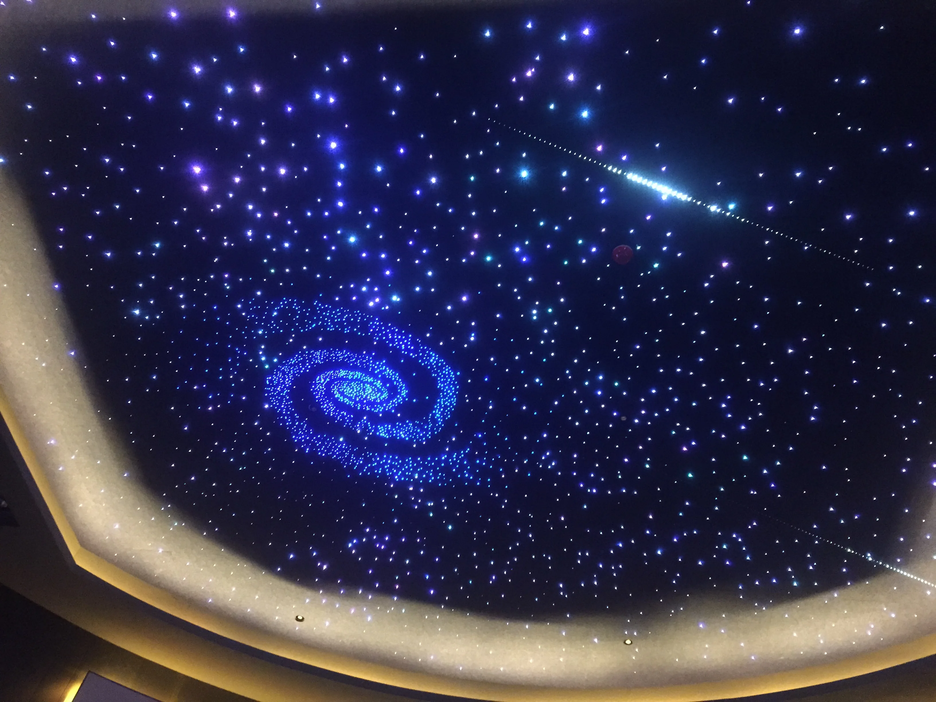 LED Fiber Optic Night Sky Ceiling Star Panel Lights for Living Room Sensory Room Bar