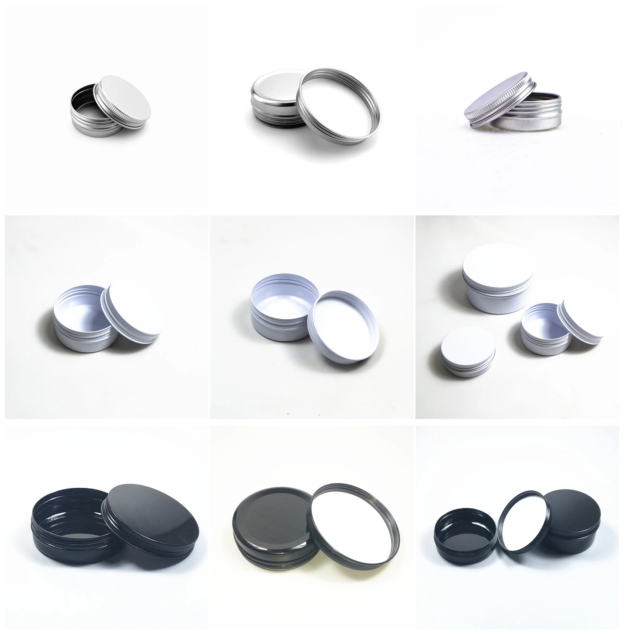 
factory wholesale fast delivery stock aluminium candle tin can with lid 