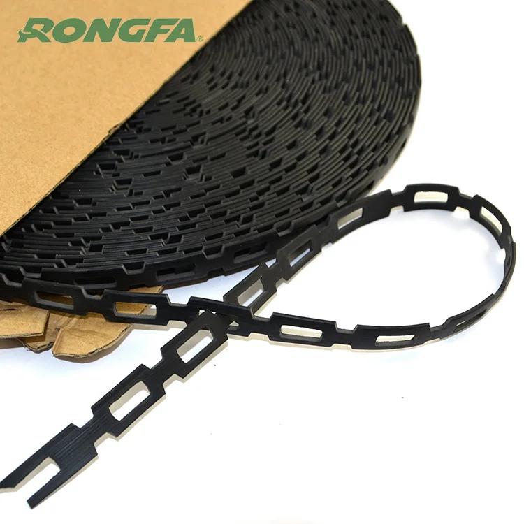 good quality black color Rubber tie PVCTree tie chain lock tree tie 0.5 inch