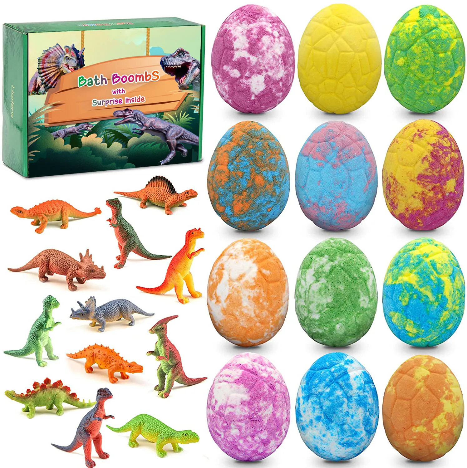 Wholesale Customized Private Label Bath Fizzy With Toys Inside Bath Bombs Sets For Kids