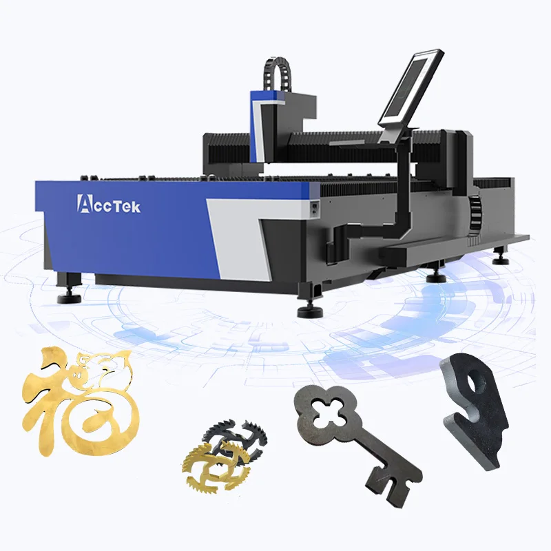 Acctek Hot sale metal laser cutting machine lazer cut industrial machinery equipment