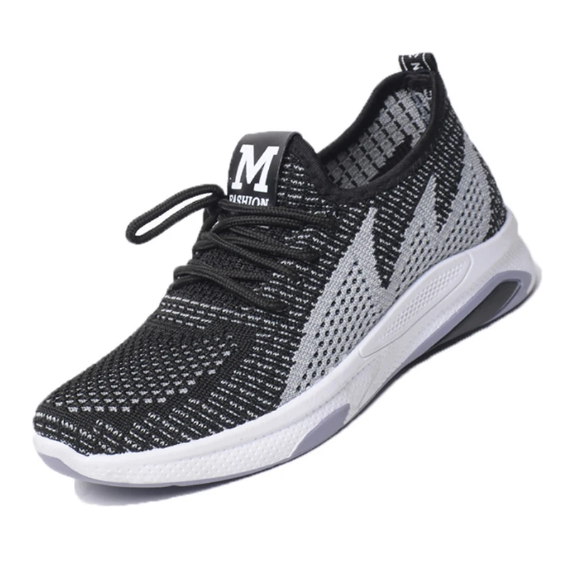 Fashion Custom Logo Knitting Sneakers Casual Running Shoes Men And Women