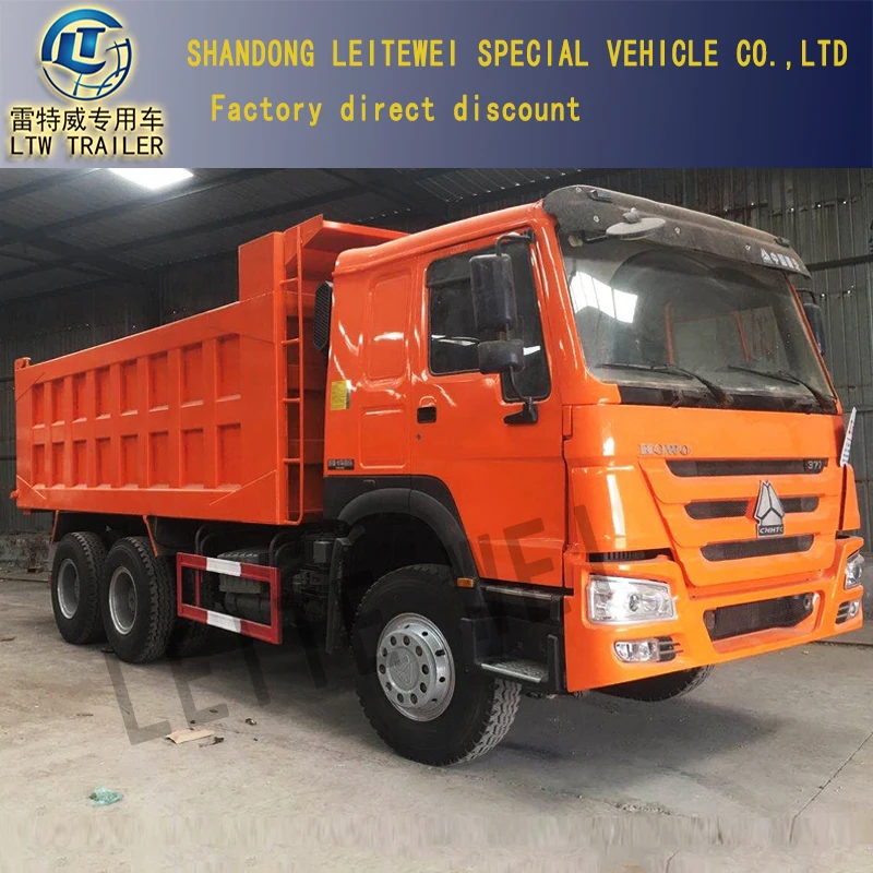 China 20 cubic meters sinotruk 1200r20 Tires 40 Ton 12 tyre used HOWO 371HP Dump Truck price