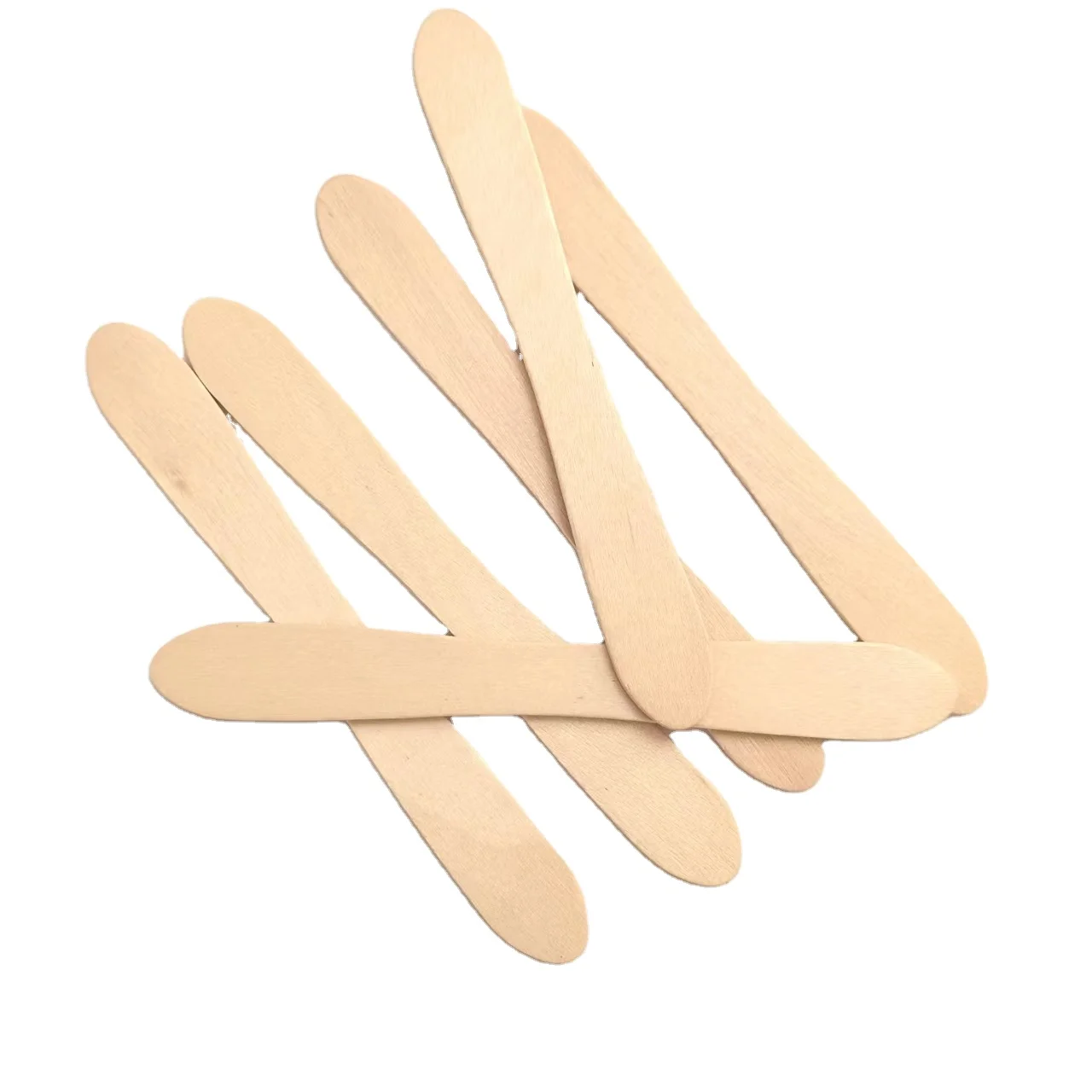 Disposable wooden nature color  ice cream spoon for ice cream