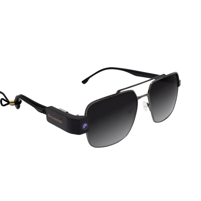 Factory sales Groudchat sport camera  mini camera mobile phone HD 1080p digital camera clip on glasses.