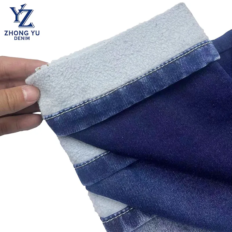 Sofe hand feel 10 oz polyester cotton stretch cheap denim jeans fabric