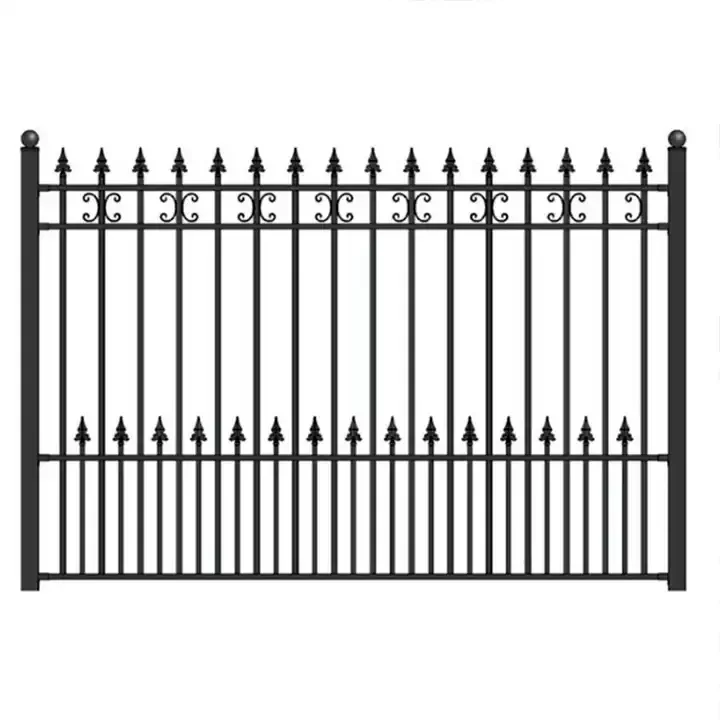Modern metal garden fence designs luxury decorative metal fence outdoor wrought iron fence