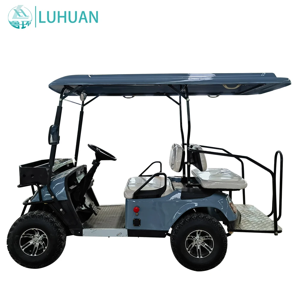 Hot sell Club golf cart 2023 2024 Lifted 1+1 Passenger Golf Cart with seats Outdoor 4+2 seat AC 48V Golf Cart Club And Buggy