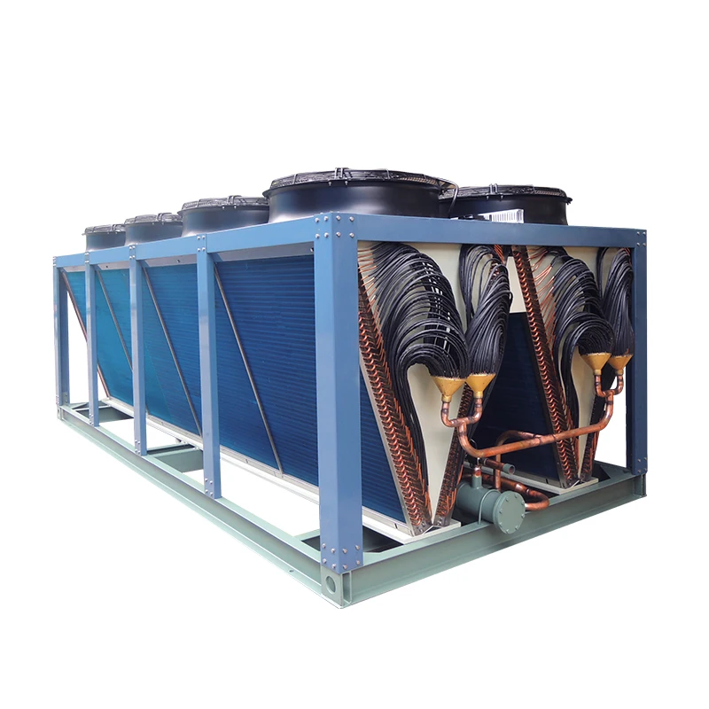Custom W type Industrial Fin Heat Exchanger for Air-cooled Condenser Evaporator Dry-air Cooler