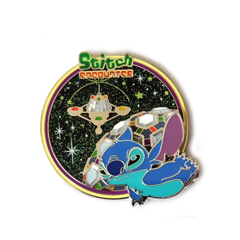 Wholesale custom cartoon moon face lapel pin hard enamel anime badge