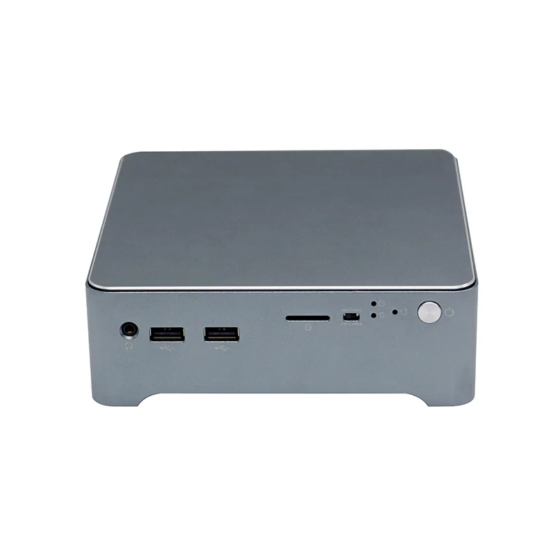 Desktop Computer Mini Pc 4k Manufacturers with Celeron 5205U 6 USB 2 RS232/485 DC 12V