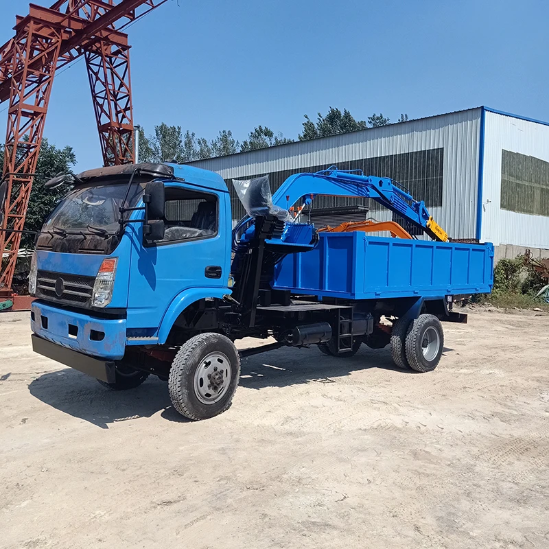 High quality machines dumper truck 20 ton Wheeled type dumper crane truck mounted excavator for sale