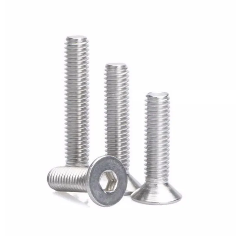 12.9 Class Stainless Steel Bolts Countersunk Head Hex Screws High Strength Screw Flat Socket Head Hexagon Bolt