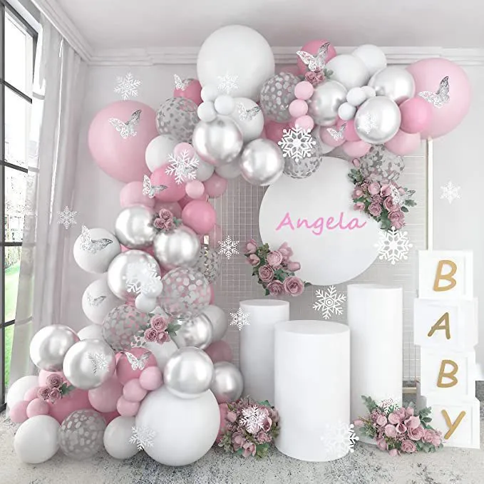 Pastel Decorative Balloon, Wedding Birthday Balloons Garland Arch Kit Foil Wedding Balloons//
