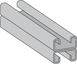 Powder coated &hot dipped galvanized unistrut c channel slotted unistrut 1 5 8