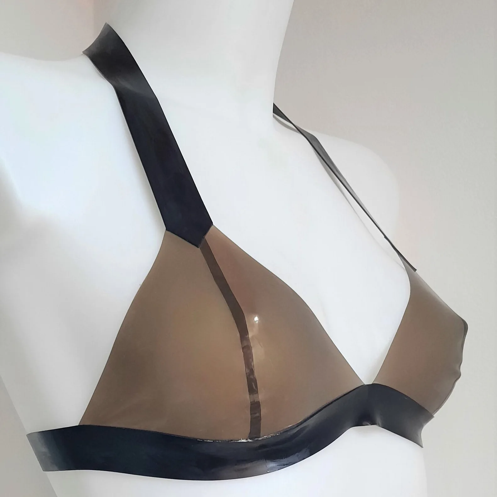 Sexy  Full Body Latex Vacuum Bag Bdsm Bondage Fetish Rubber Sleeping Sack with Back Zip