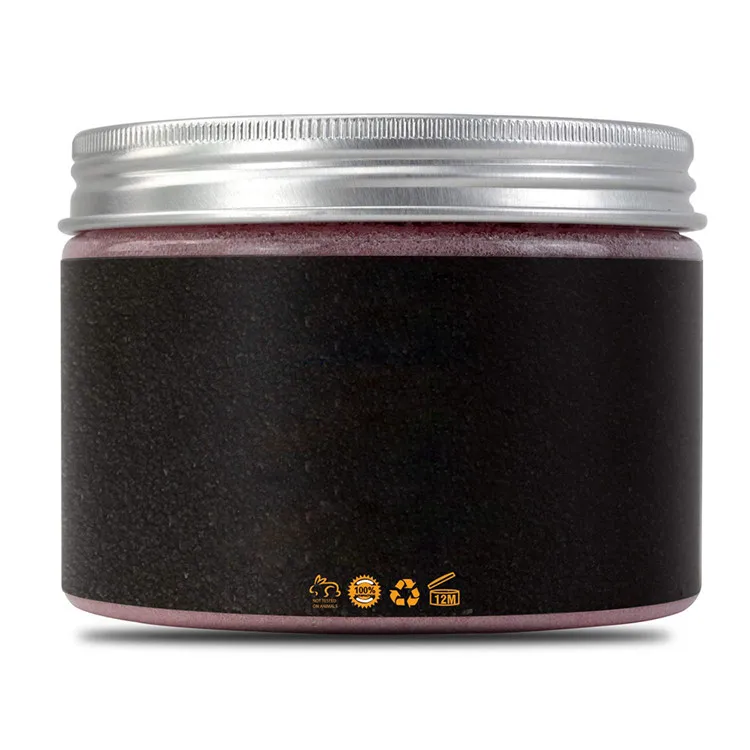 
Newest Natural Organic Private Label Skin Pink Fruits face Body Himalayan Salt Scrub 