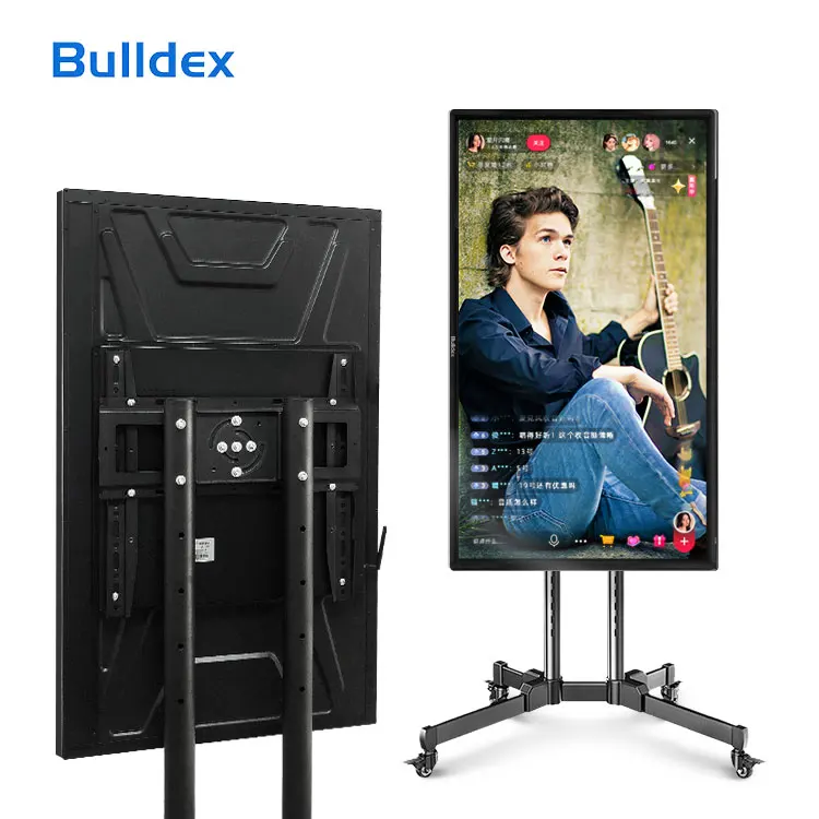 Bulldex Tiktok Skype Messager Radio Studio Camera Mobile Portable Digital TV Broadcasting Equipment 43 INCH