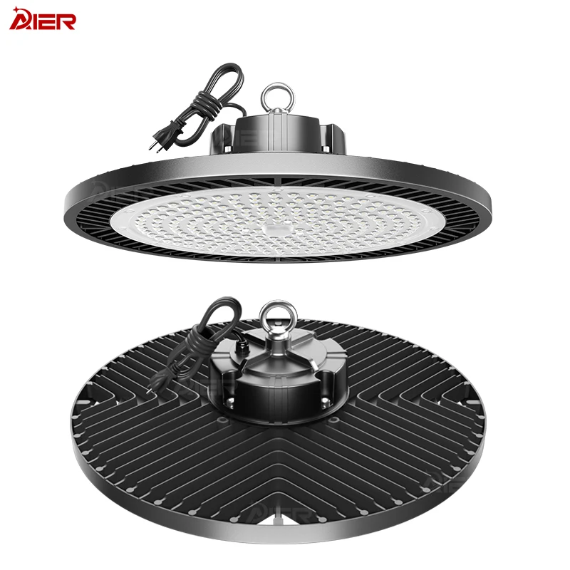 Industrial Lighting  300W 200W 150W 100W LED UFO High Bay Light Commercial Lighting 100-277v For Warehouse