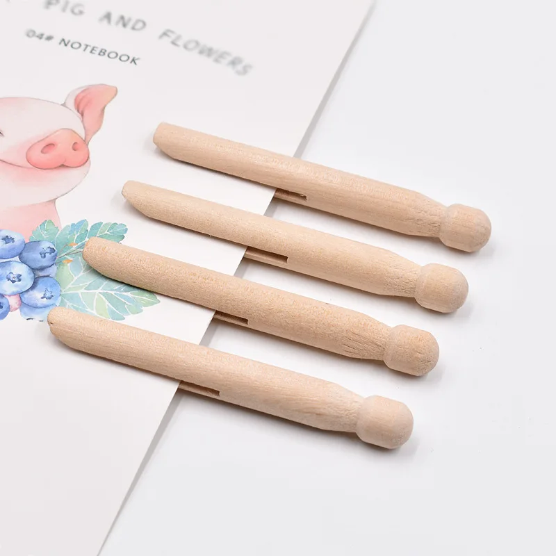 Wooden Dolly Clothes Pegs Wooden clip wooden cloth pin wooden peg