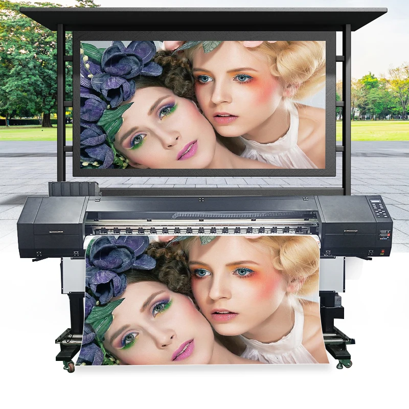 Large Format Printer Sublimation  UV Inkjet Printer  UV Roll to Roll Printer for Flex Banner Posters
