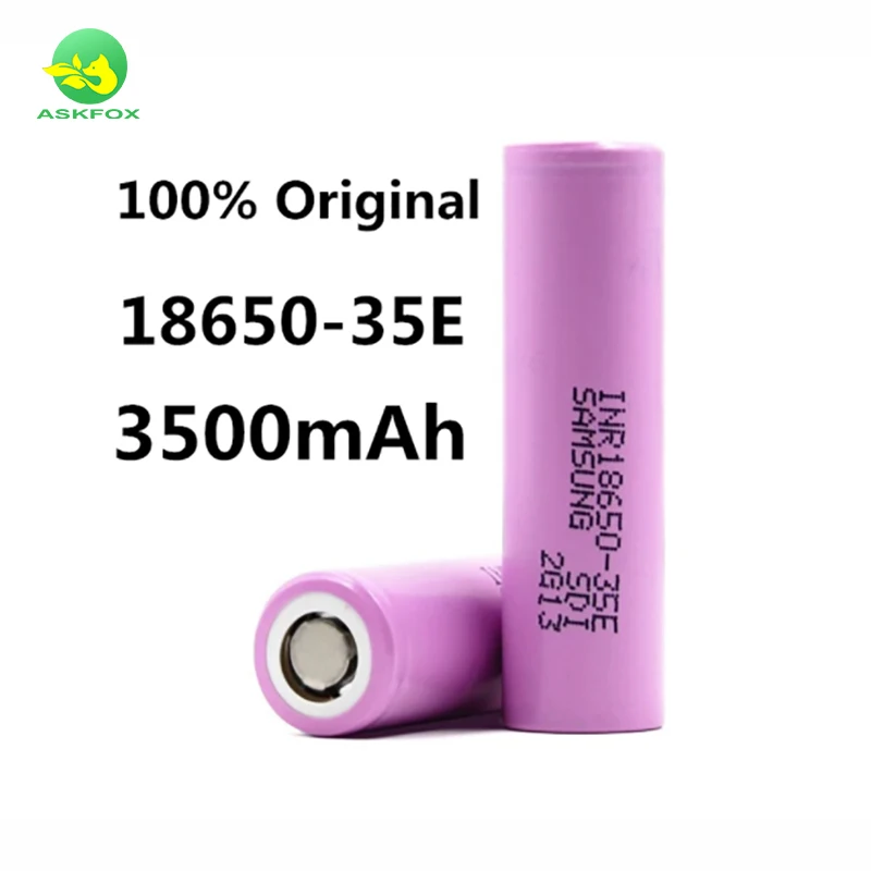 For Samsung 3500mah Rechargeable Battery 18650 Li Ion Battery 35e 3500mah Rechargeable Battery 3.7v For Samsung