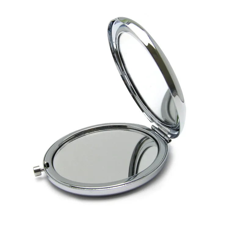 Quality Assurance Mirror Makeup Double-sided Mirror Stainless Iron Custom Logo Pocket Mirror