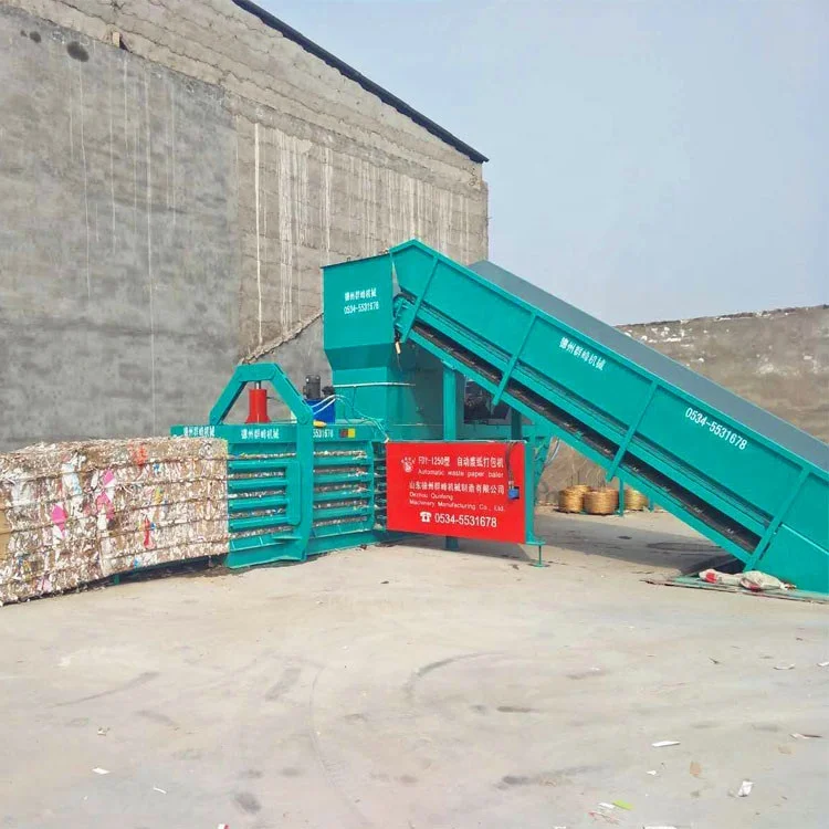 hydraulic cotton used clothing baling press machine for sale