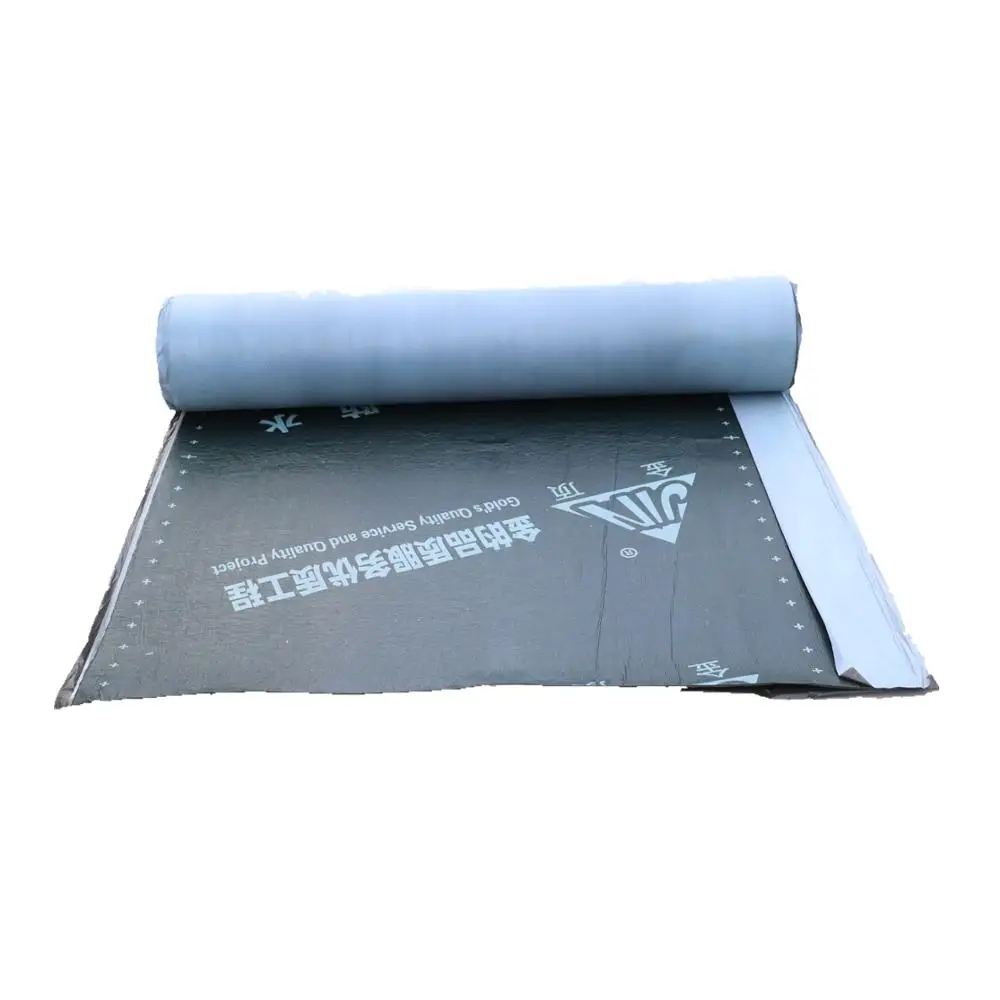 black self-adhesive bitumen waterproof membrane with SBS from China