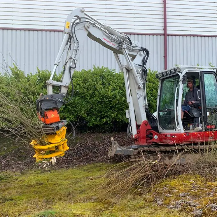 tree shear for excavator tree harvester head forestry