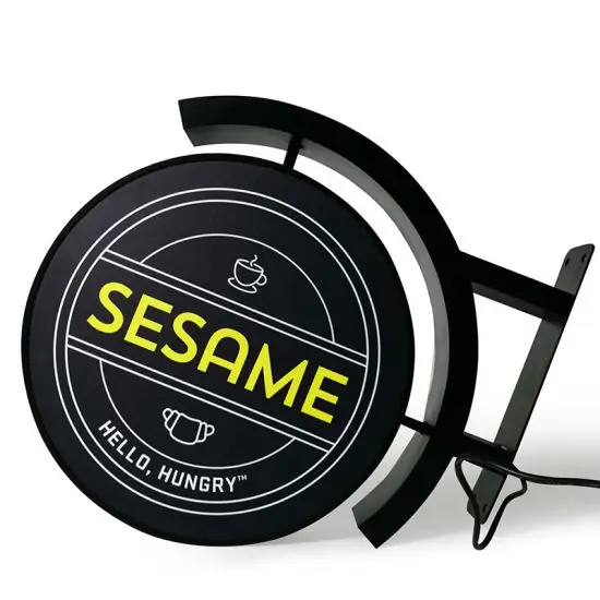 Custom Advertising Light Boxes Restaurant Cafe Led Illuminated Sign Led Light Box