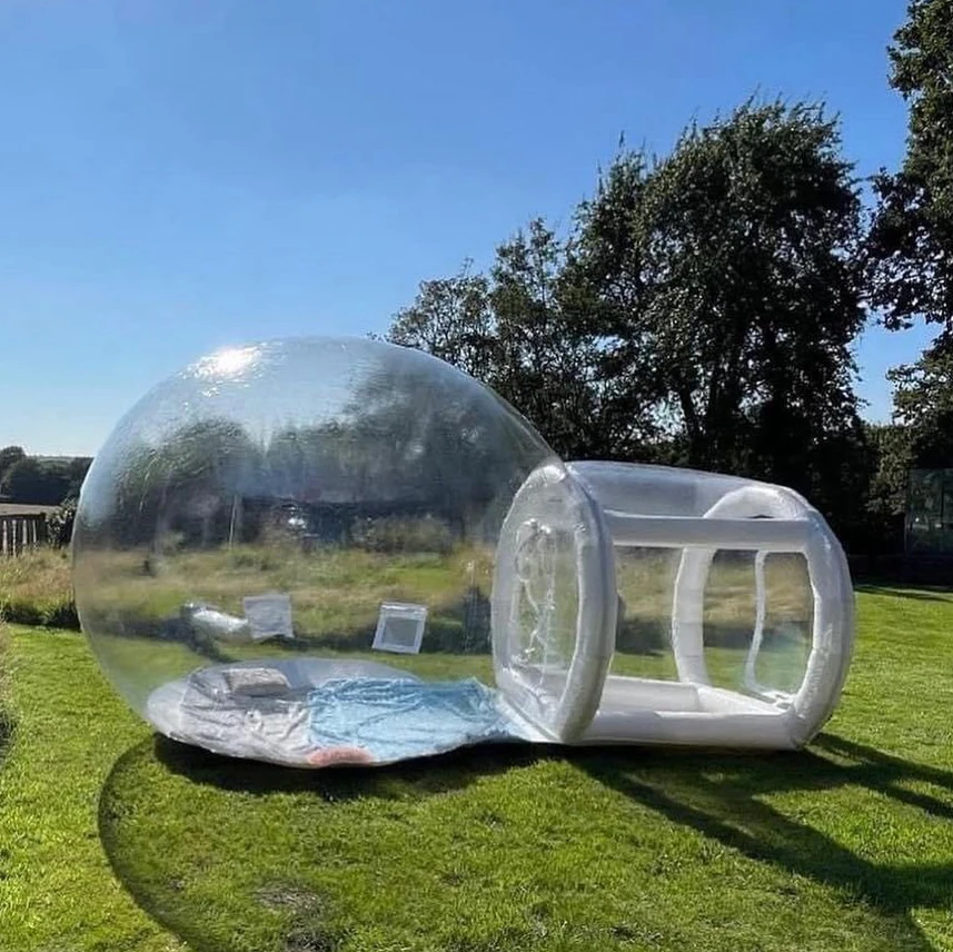 Factory supply transparent inflatable bubble jumping house inflatable bubble lodge tent inflatable balloon bounce house for sale