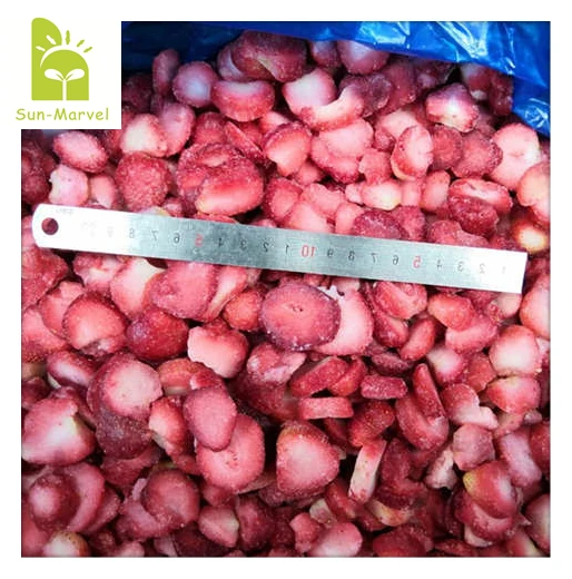 Buy IQF Frozen Berries Iqf Frozen Strawberry Slices for sale price Retail packing
