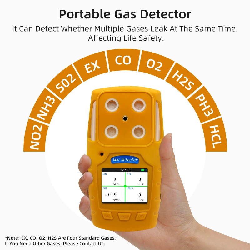 Four In One Gas Detector Original Imported  sensors Composite Handheld Alarm portable gas meter