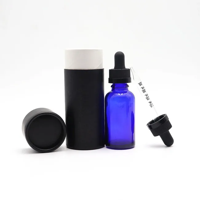 
wholesale high quality blue glass bottle essential oil glass bottle 30ml empty glass bottle 