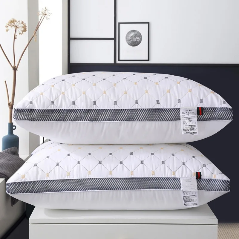 Hotel high counts density luxury pillow quilted Comfortable support wholesale pillow