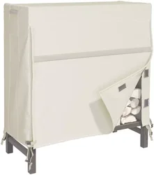 Factory Custom Size Outdoor Log Rack Cover Weatherproof Firewood Rack Cover Heavy Duty Patio Log Rack Protective Cover