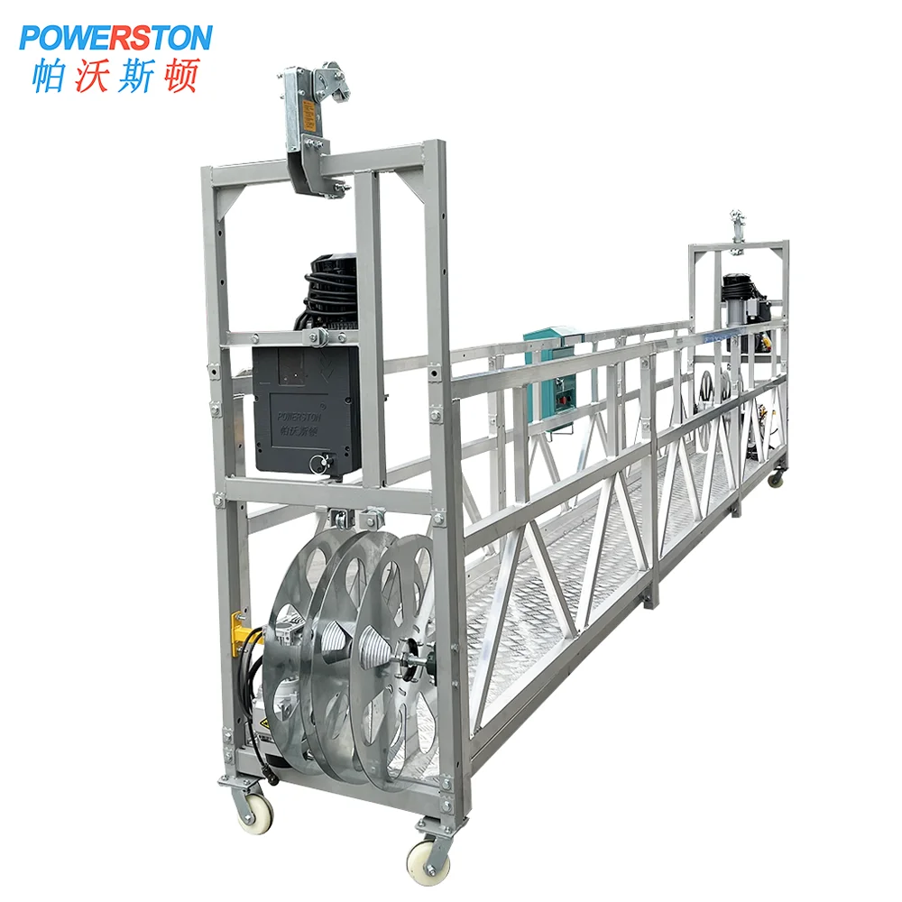 On Sale Stable Building Cleaning Lift Working Electric Scaffolding Rope Suspended Platform