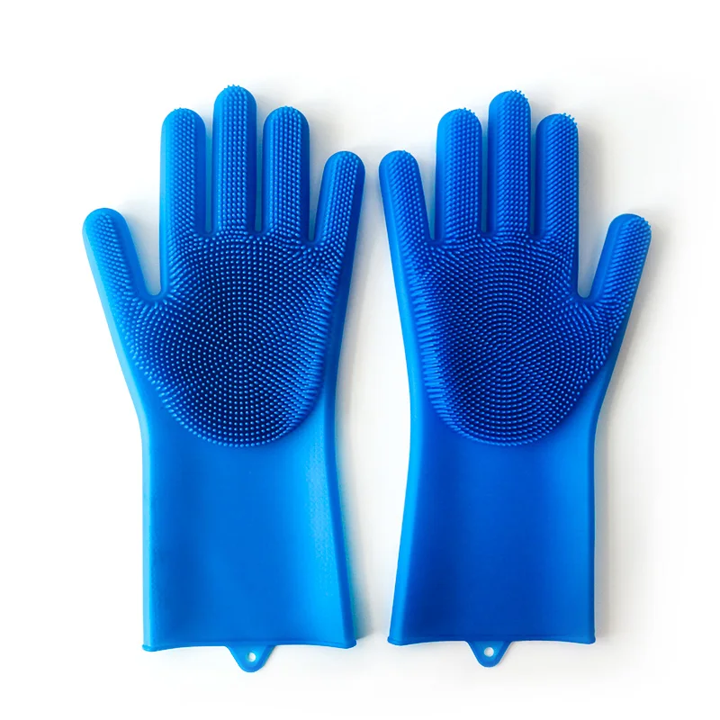 Durable Reusable Household Silicone Long Hand Magic Dishwashing Pet Kitchen Cleaning Glove